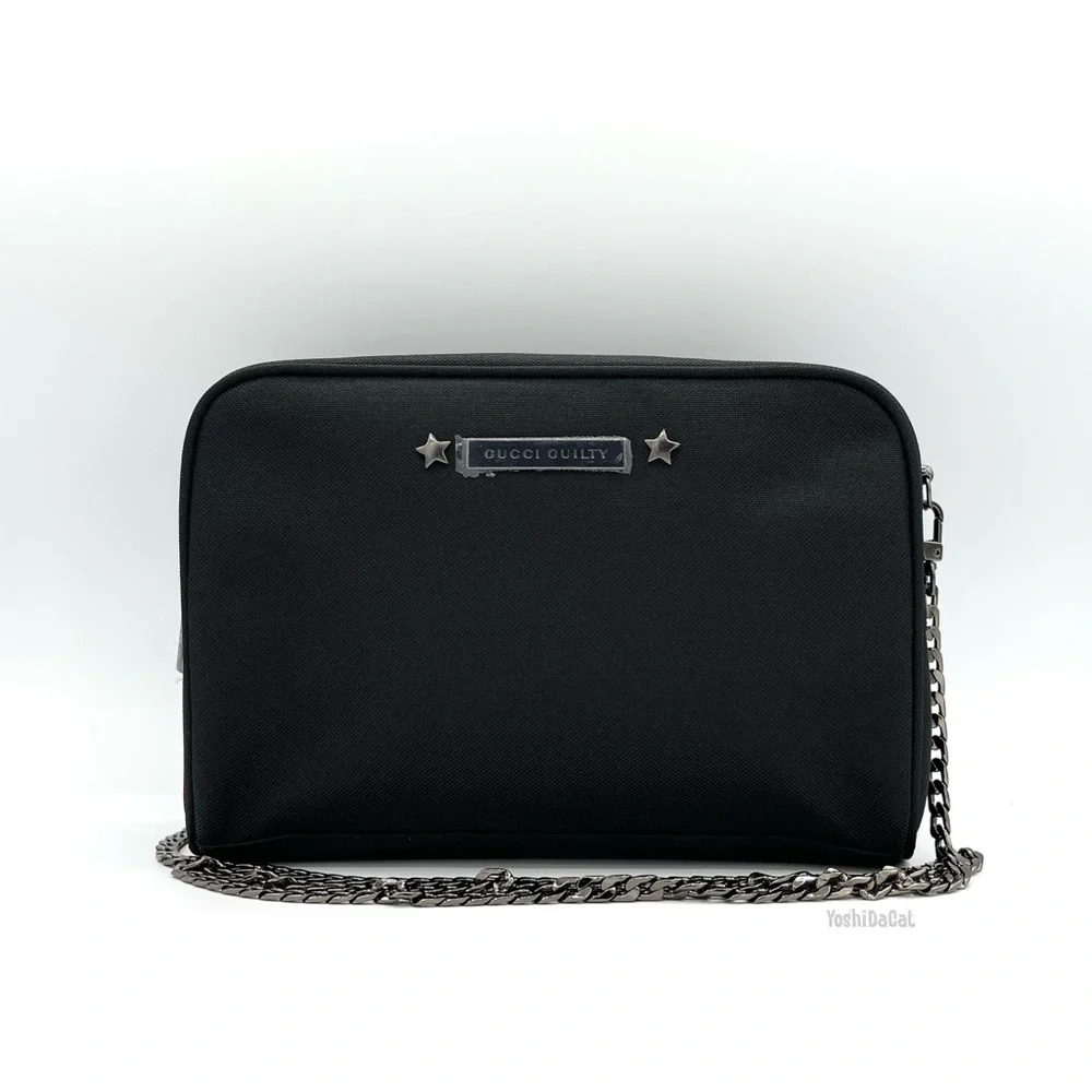 🆕 Gucci Guilty Beauty Cosmetic Case to Crossbody Bag Purse, Black, New Handbag - Picture 3 of 10